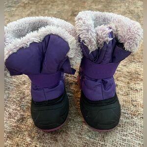 Kamik Purple and Black Winter Boots Size 6
